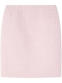 Versace check-pattern Tweed Miniskirt at Farfetch